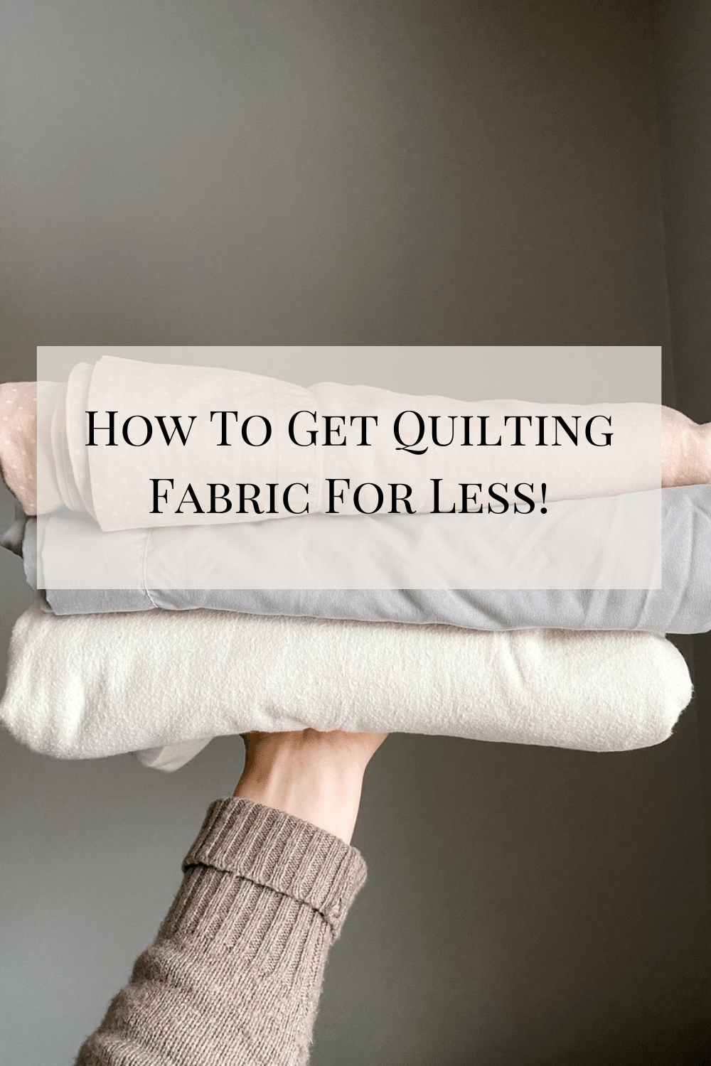 How to get Quilting Fabric for less! - kmdcreates