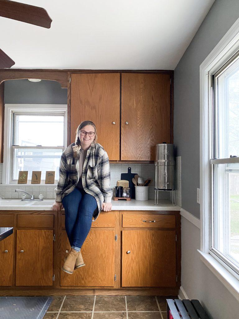 in the kitchen