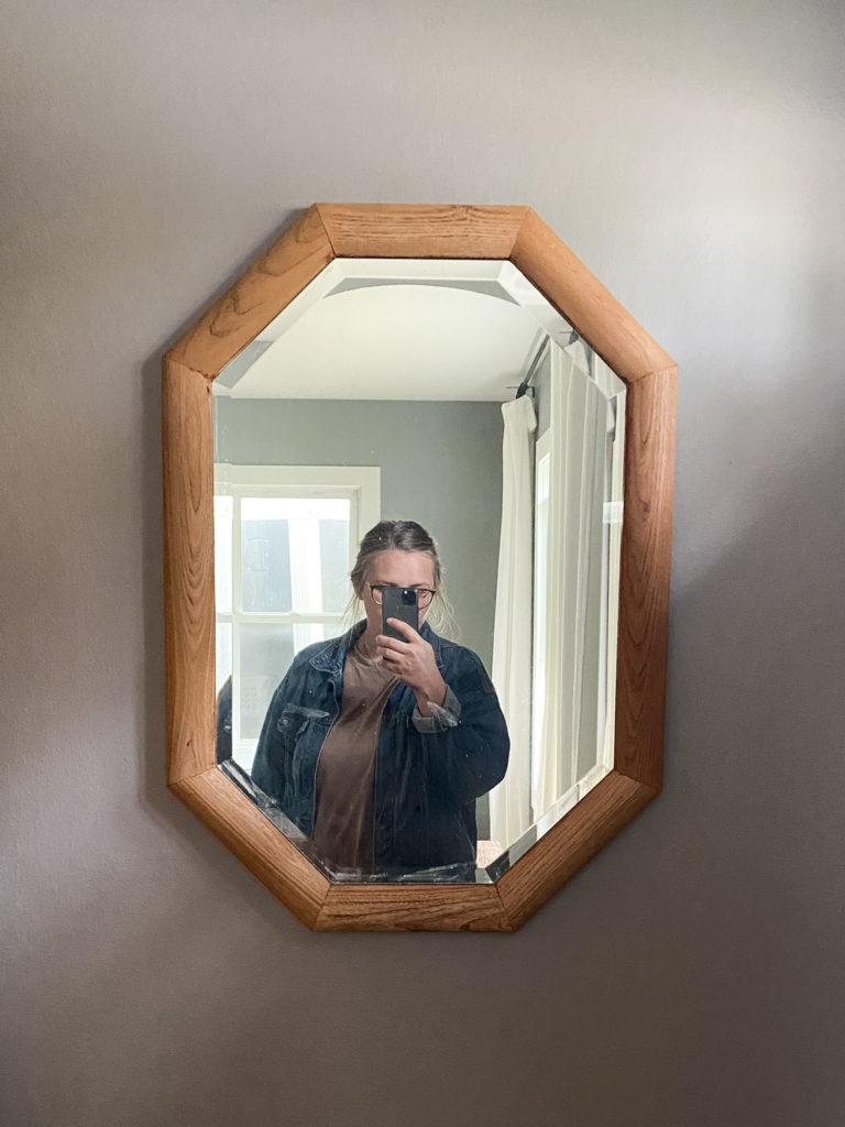 thrifted home decor - mirror