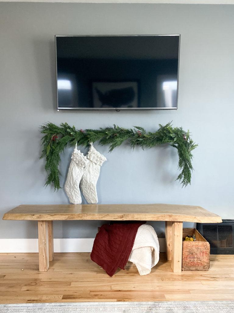 finished faux mantle