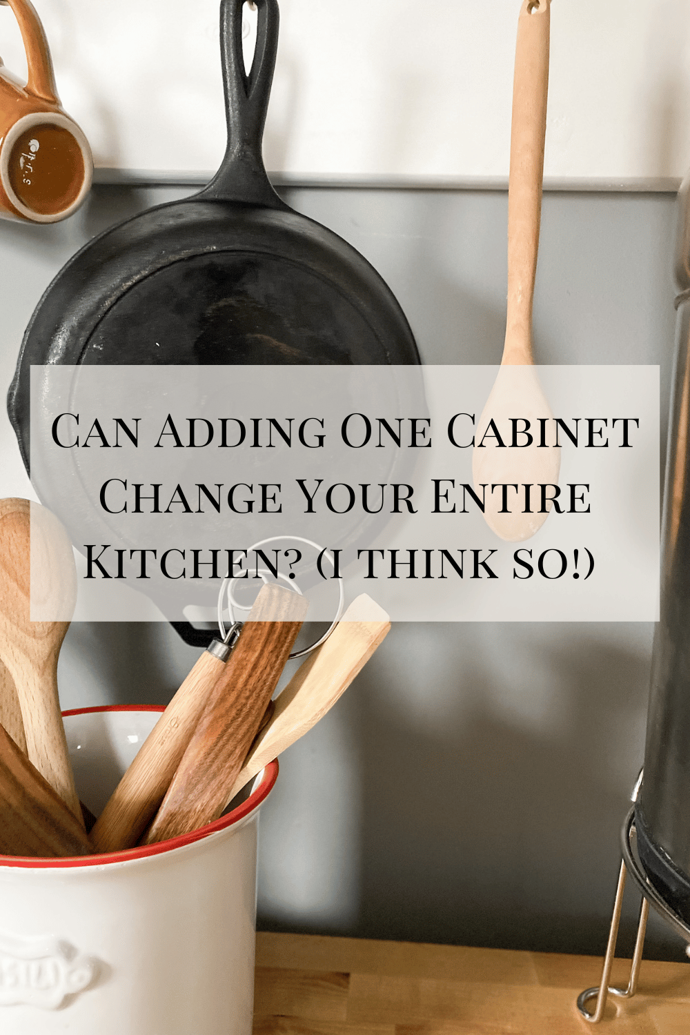 Can adding one cabinet chang your entire kitchen I think so!