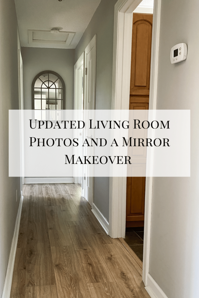 updated living room photos and a mirror makeover