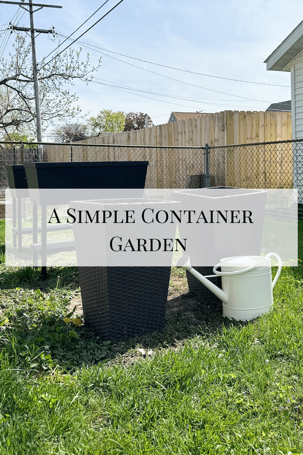 a simple container garden