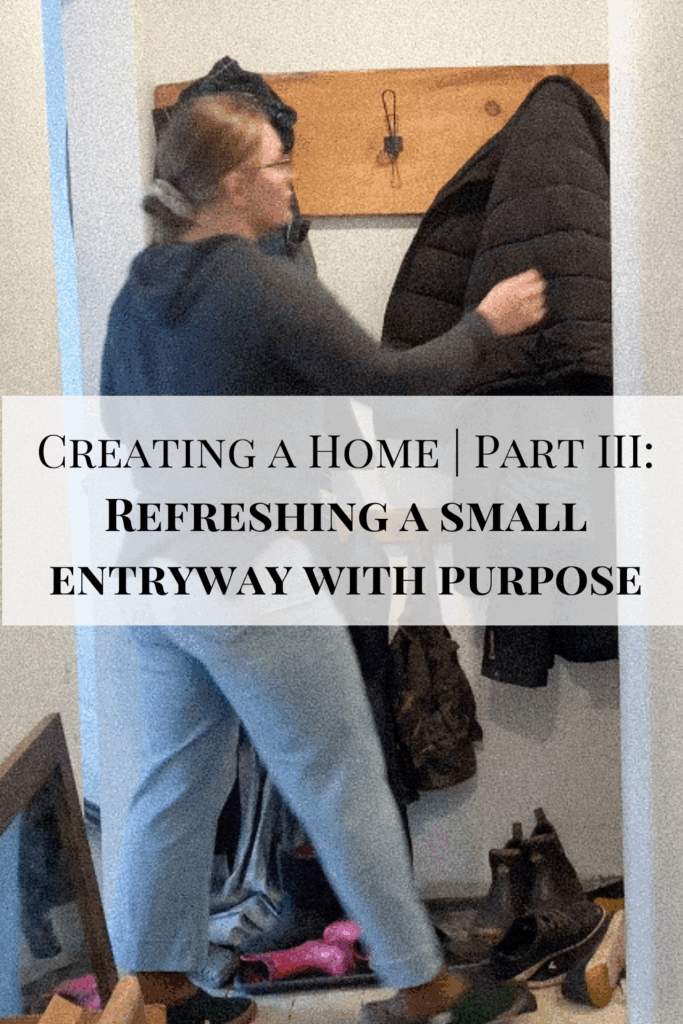 Refreshing our small entryway